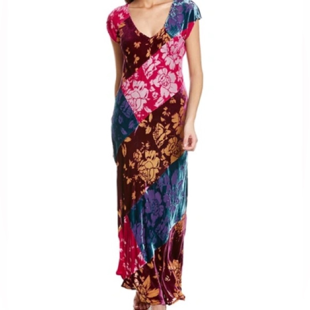 Johnny Was velvet  burnout Solstice Maxi Dress NWT (oversized) - Picture 12 of 12